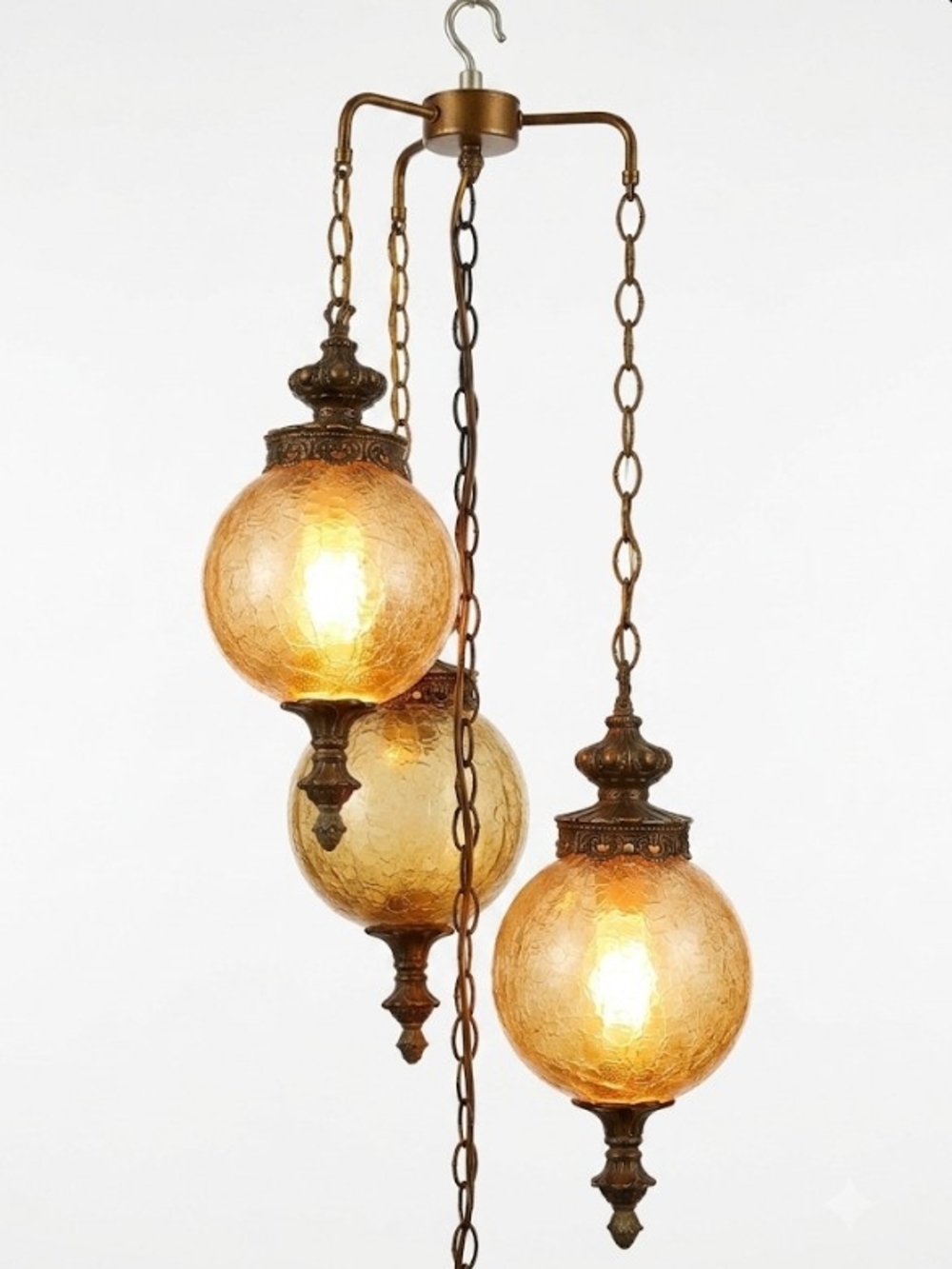 Vintage Hollywood Regency Swag Lamp